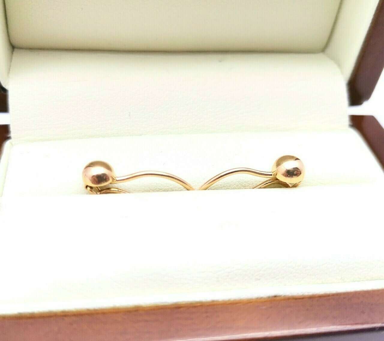 zlote-kolczyki-kulki-583-stan-uzywany