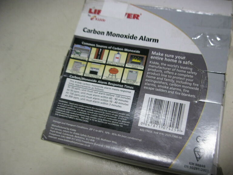 KIDDE CARBON MONOXIDE ALARM 900-0259