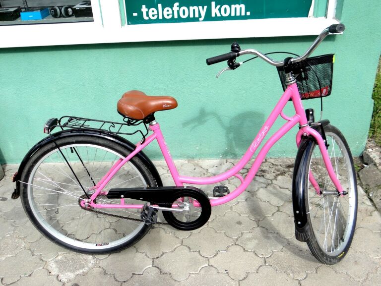 ROWER FOLTA RETRO 26" DAMSKI RÓŻ+ DOKUMENTY