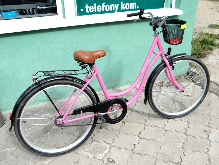 ROWER FOLTA RETRO 26" DAMSKI RÓŻ+ DOKUMENTY