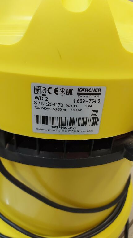 ODKURZACZ KARCHER WD 2 1.62 1000W + RURA +KONCÓWK