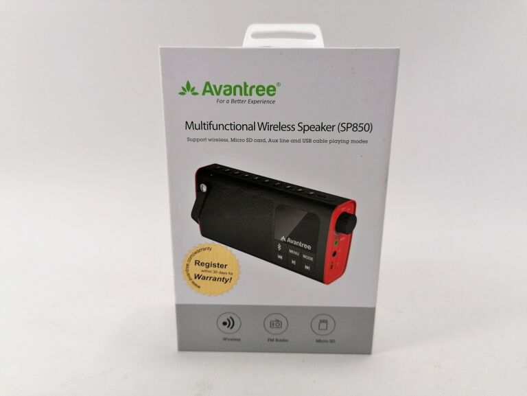 GŁOŚNIK BT AVANTREE SP850 RADIO FM PRZENOŚNY USB