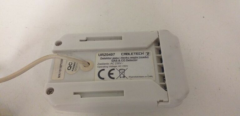 DETEKTOR GAZU I TLENKU WEGLA CABLETECH URZ0407