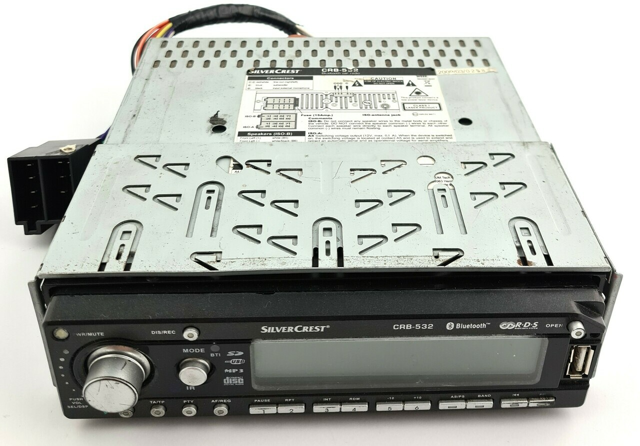 radio-samochodowe-silvercrest-crb-532-cdauxusb-stan-uszkodzony