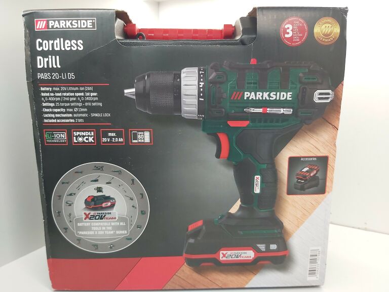 WIERTARKO-WKRĘTARKA PARKSIDE PABS 20-LI D5 20V