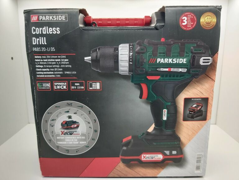 WIERTARKO-WKRĘTARKA PARKSIDE PABS 20-LI D5 20V