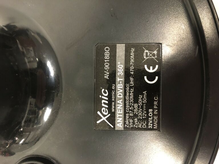 ANTENA DVBT 360 STOPNI XENIC AV-9018BO | Anteny | Loombard.pl