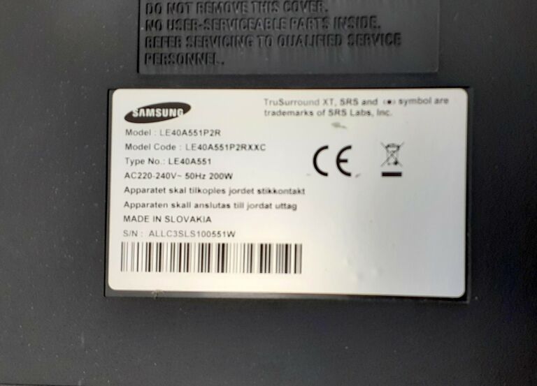 TELEWIZOR SAMSUNG LE40A551P2R FULL HD WADA!!!