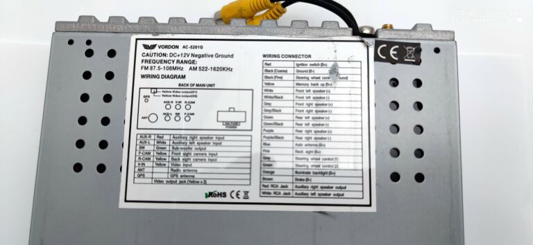 RADIO SAMOCHODOWE 1DIN VORDON AC-5201G BOSTON GPS