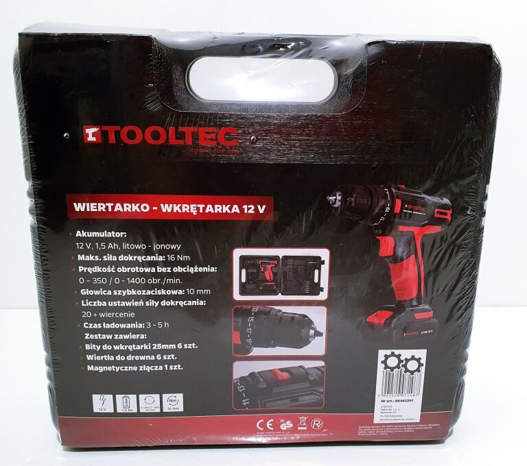 wiertarko-wkretarka-12v-tooltec-walizka-stan-powystawowy