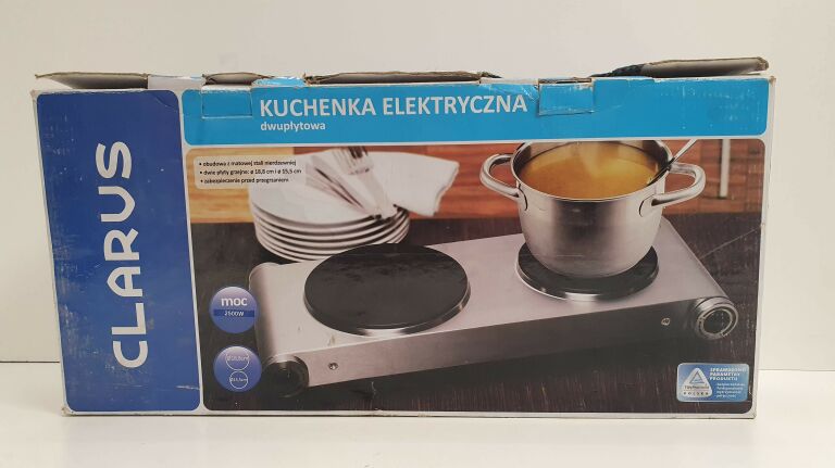 KUCHENKA DWUPALNIKOWA ELEKTRYCZNA CLARUS / PUD