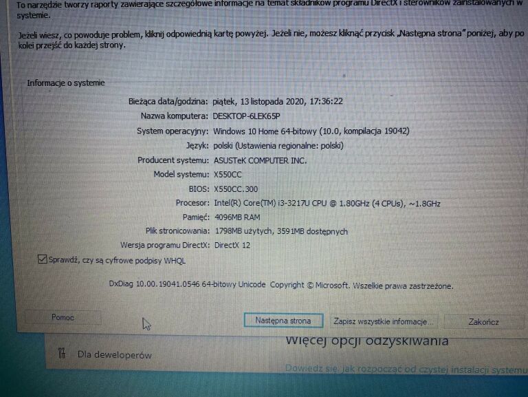 LAPTOP ASUS R510C 4GB RAM 500GB I3 WIN 10 OKAZJA