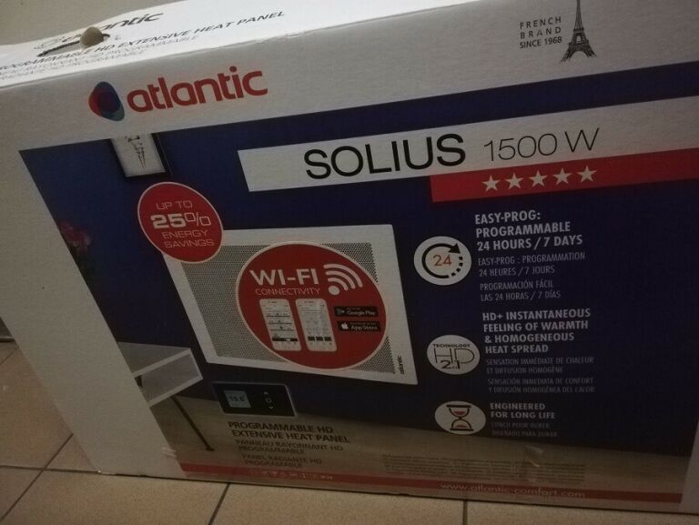 GRZEJNIK ELEKTRYCZNY ATLANTIC SOLIUS WIFI 1500 W
