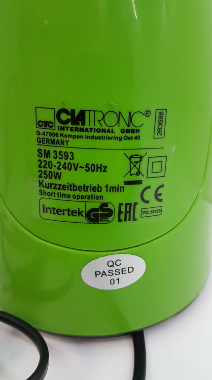 BLENDER KIELICHOWY CLATRONIC SM 3593 ZIELONY
