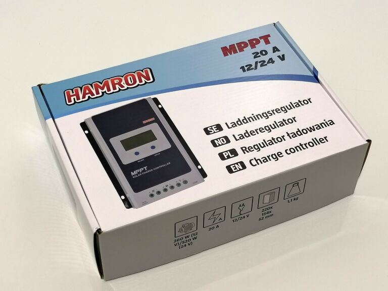 REGULATOR ŁADOWANIA HAMRON 12/24 V 260/520 W 20 A