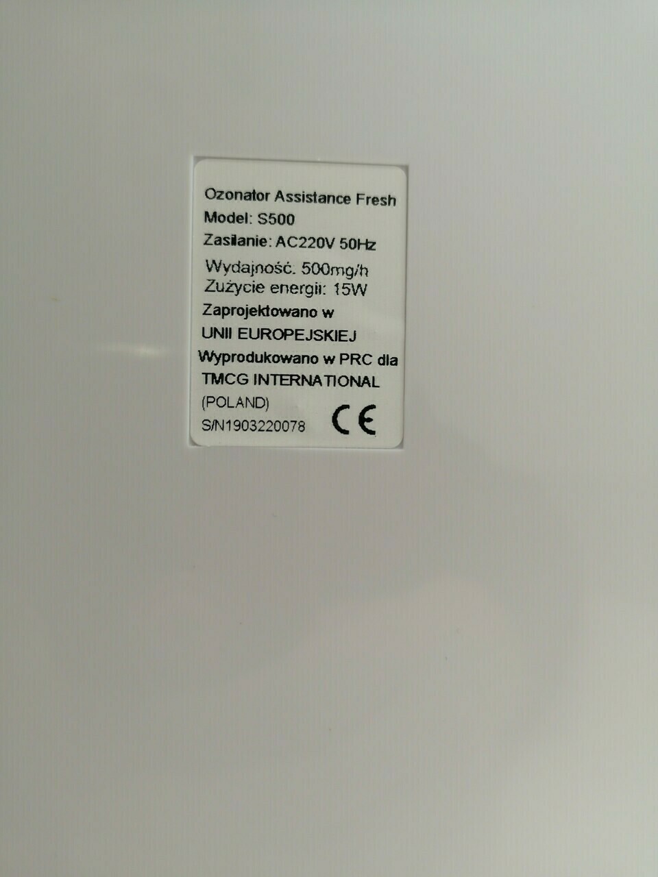 ozonator-assistance-fresh-s500-komplet-jak-nowy-kolor-dominujacy-srebrny