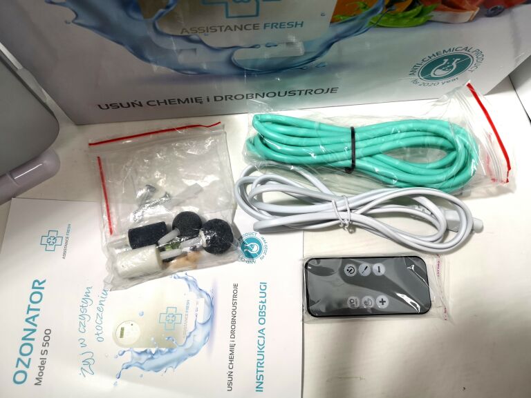 OZONATOR ASSISTANCE FRESH S500 KOMPLET JAK NOWY