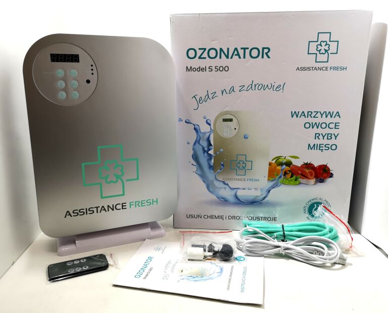 OZONATOR ASSISTANCE FRESH S500 KOMPLET JAK NOWY