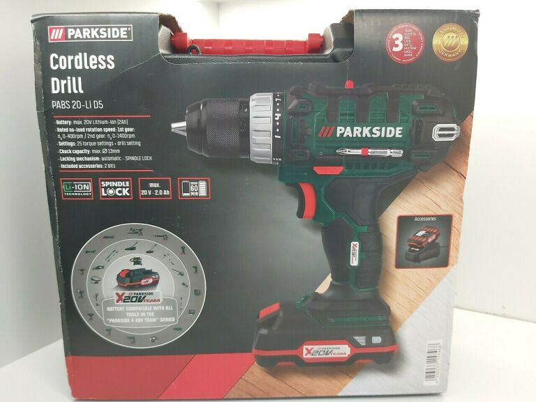 WIERTARKO-WKRĘTARKA PARKSIDE PABS 20-LI D5 20V