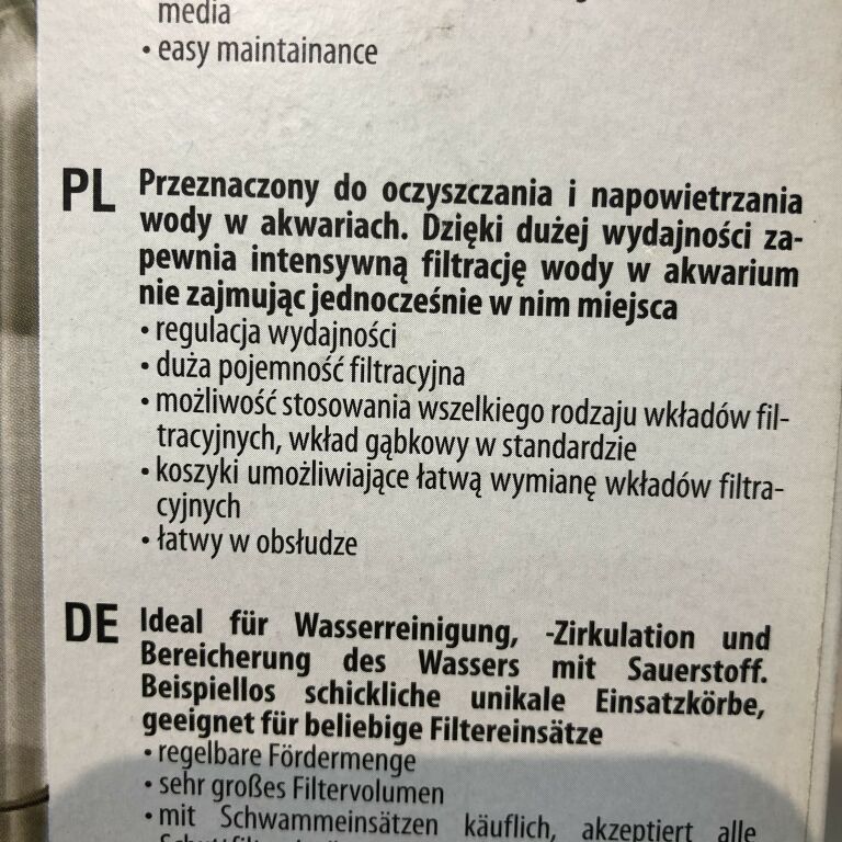 FILTR KASKADOWY (PRZELEWOWY) AQUAEL FZN-1 W PUD