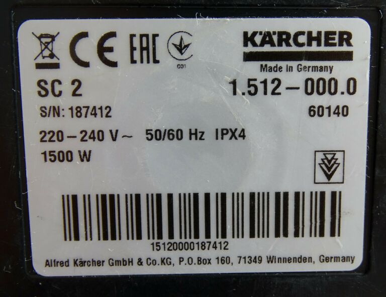 PAROWNICA MYJKA PAROWA KARCHER SC2