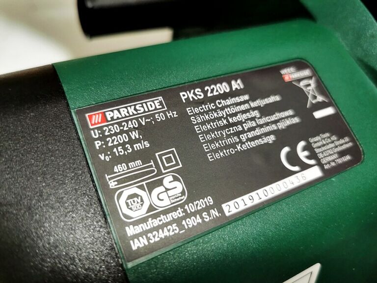ELEKTRYCZNA PIŁA ŁAŃCUCHOWA PARKSIDE PKS 2200 W A