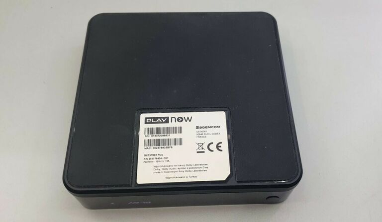 TELEWIZJA INT.PLAYNOW TV BOX SAGEMCOM MOD:DCTIW36
