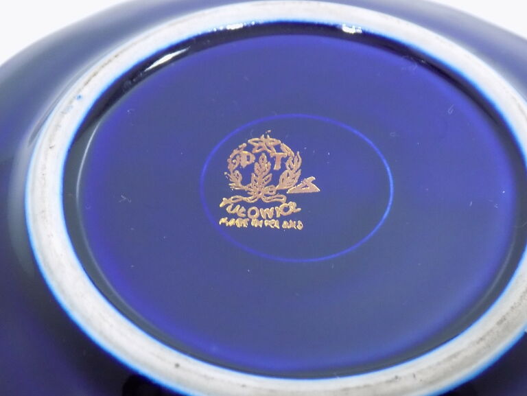 ZŁOCONA PORCELANA TUŁOWICE 6 PODSTAWEK