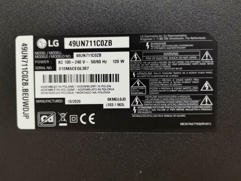 SMART TV LG 49"LED 49UN711C 4K IDEALNY GWR!