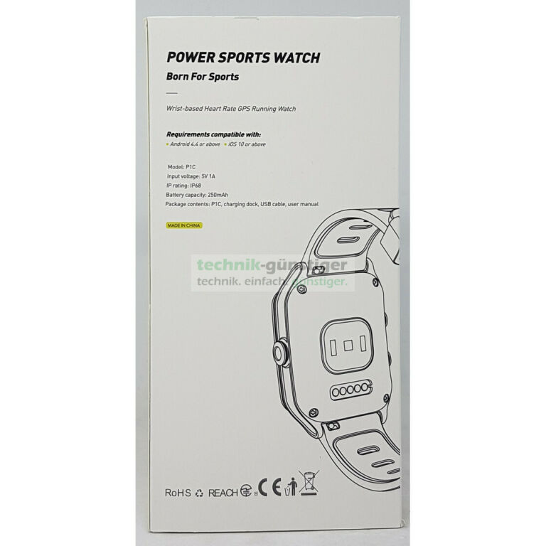 SMARTWATCH HOLYHIGH P1C  FITNES TRACKER BIEGANIE