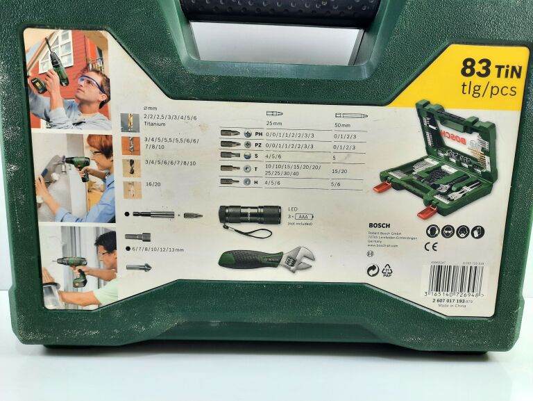 BOSCH ZESTAW BITÓW I WIERTEŁ V-LINE 83 TIN