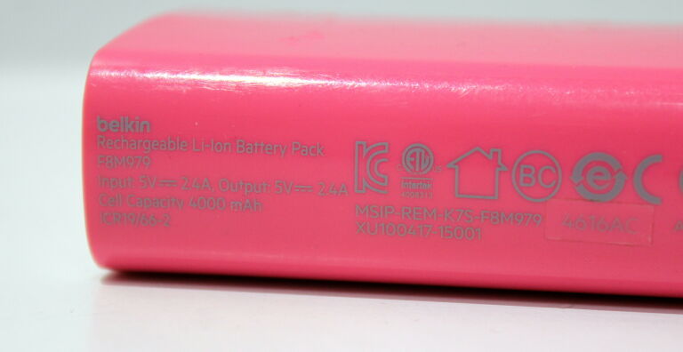 POWERBANK BELKIN F8M979 RÓŻOWY 4000MAH