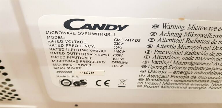 KUCHENKA MIKROFALOWA CANDY CMG 7417 DS