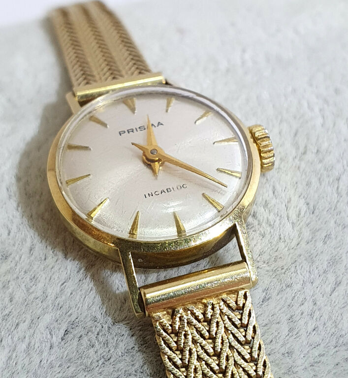 ZŁOTY ZEGAREK PR585 PRISMA INCABLOC (16,86G)