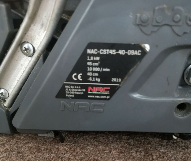 PIŁA SPALINOWA NAC 45CC + GWARANCJA