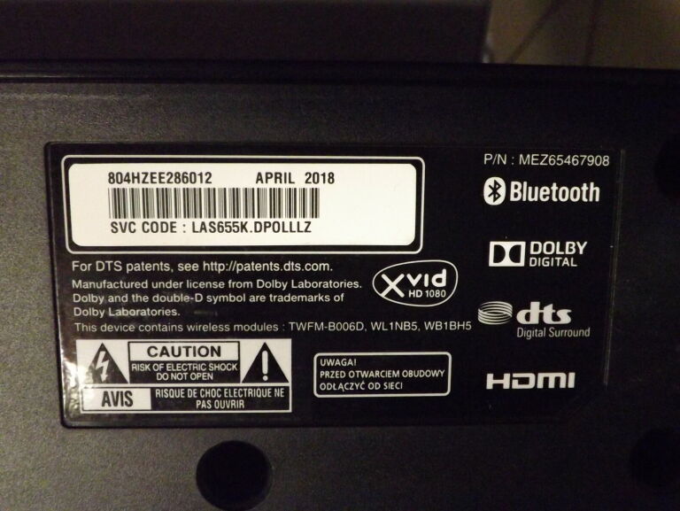 LG WIRELESS ACTIVE SUBWOOFER S55A1-D/