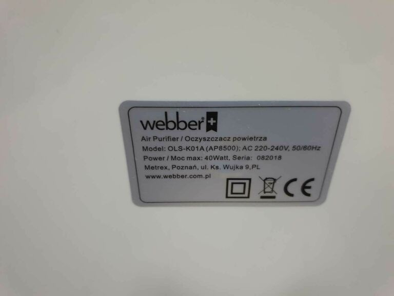 OCZYSZCZACZ POWIETRZA WEBBER OLS-K01A AP8500 Z PU