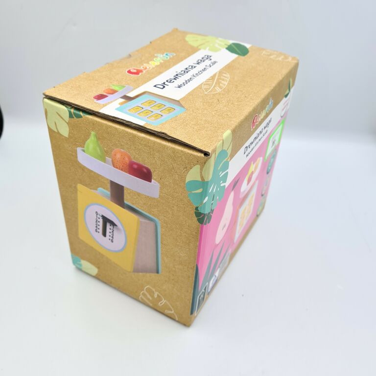 DREWNIANA WAGA KUCHENNA SKLEPOWA DLA DZIECI ELEFUN