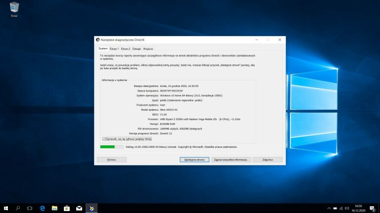 ACER NITRO 5 AN515-42 RYZEN 5 8/512GB SSD RX560
