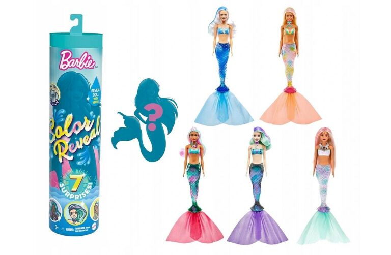 BARBIE - KOLOROWA NIESPODZIANKA - SYRENKA - GTP43