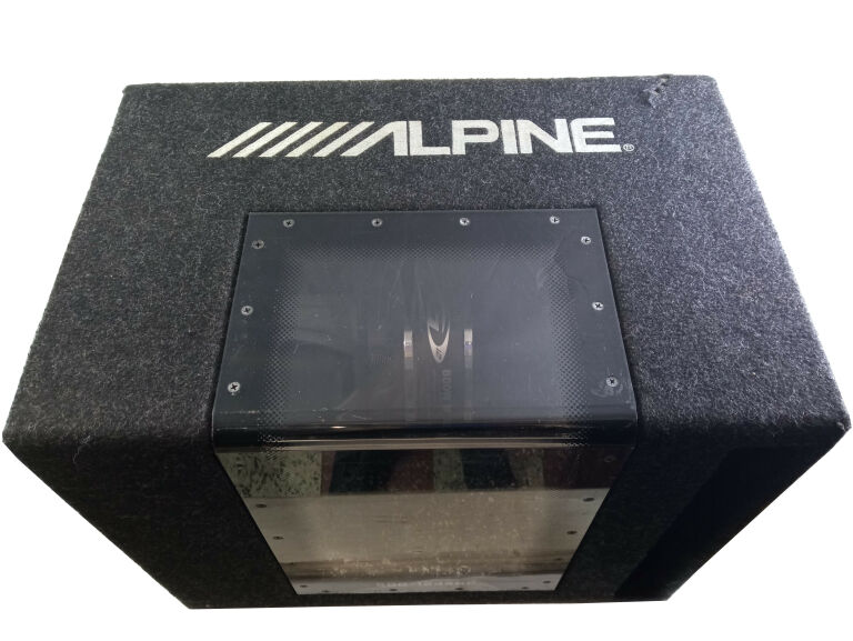 subwofer-alpine-sbg-1244bp-jbl-gx-a604-stan-uzywany