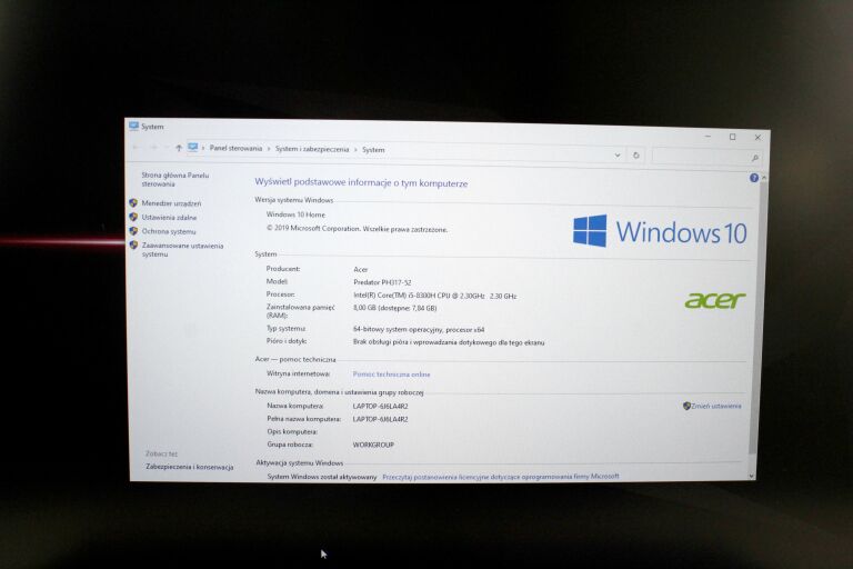 LAPTOP ACER PREDATOR HELIOS 300 8GBRAM/I5-8300