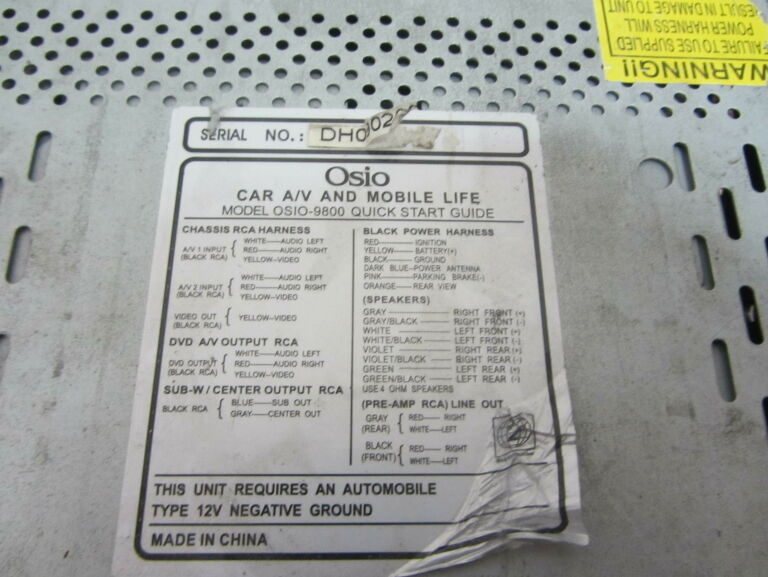 RADIO SAMOCHODOWE OSIO 9800