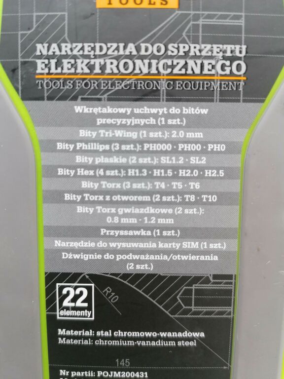 NARZEDZIA DO SPRZĘTU ELEKTRONICZNEGO NITEO TOOLS