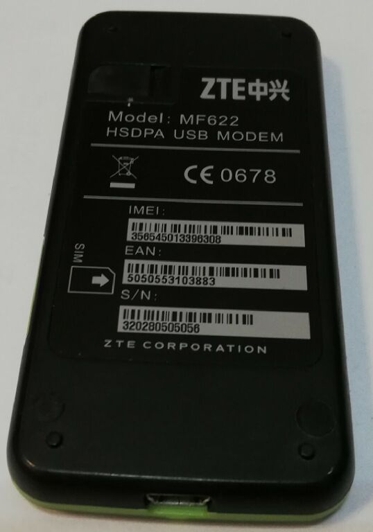 MODEM ZTE MF622 + KABEL
