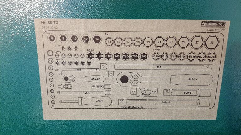 STAHLWILLE KLUCZE NASADOWE 1/4 1/2 TORX 86TX