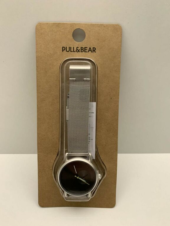 ZEGAREK MĘSKI PULL&BEAR SREBRNY