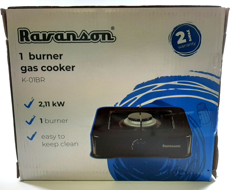 KUCHENKA GAZOWA RAVANSON K-01BR Z BUTLĄ GWARANCJA