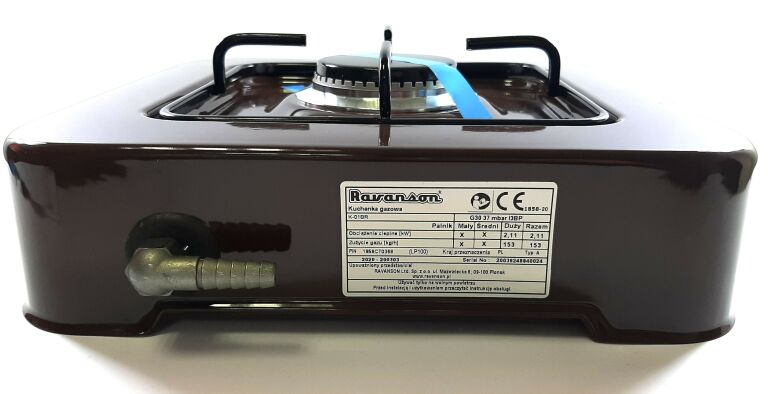 KUCHENKA GAZOWA RAVANSON K-01BR Z BUTLĄ GWARANCJA