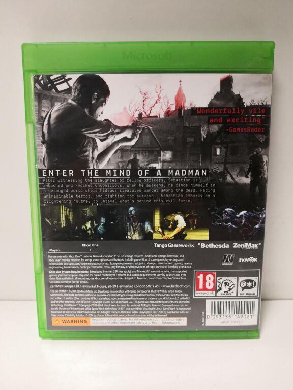 GRA DO XBOX ONE THE EVIL WITHIN
